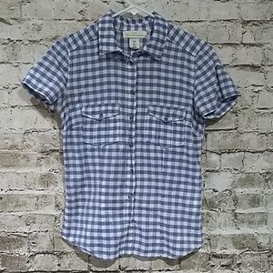 🎯Gingham Button Down Blouse🎯